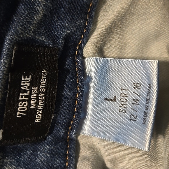 Express Light Blue Flare Jeans - Picture 8 of 9